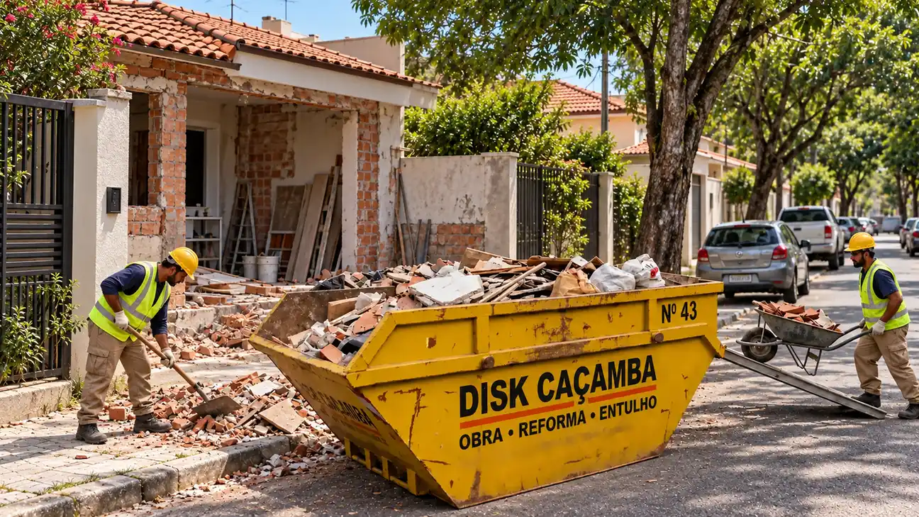 Caçamba para entulho em Campinas