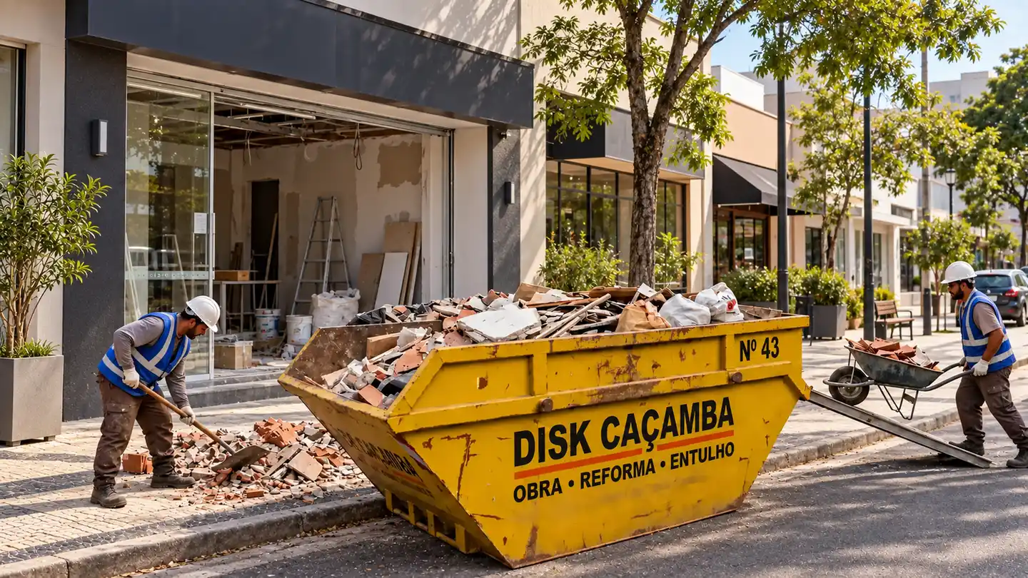 Caçamba para retirada de entulho em Campinas