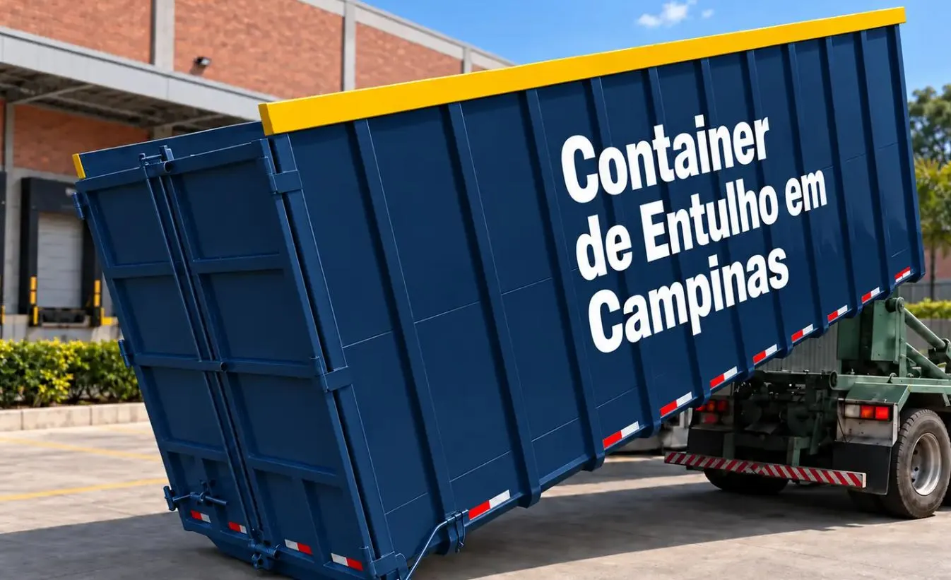 Container de entulho para obras, condomínios e empresas em Campinas